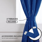 Deconovo Blackout Curtains, 42 x 108 Inch Long Drapes - Image 4