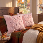 Fall Pillow Covers Pumpkin Fall Decor 18x18 Set of 2 Pink