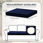 8Pcs Stretch Patio Cushion Covers, Outdoor Couch Covers Replacement, Outdoor - Image 2