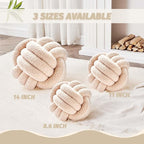 Uvvyui Knot Pillow Ball, Soft Home Decorative Pillows, Round Throw Pillow - Image 2