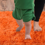 Soft Runner Rugs for Bedroom Hallways, 2x4 Orange Fluffy Shag Throw Area Rug - Image 7
