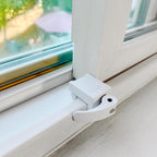 Prime-Line Sliding Window Lock for Vinyl Windows, White