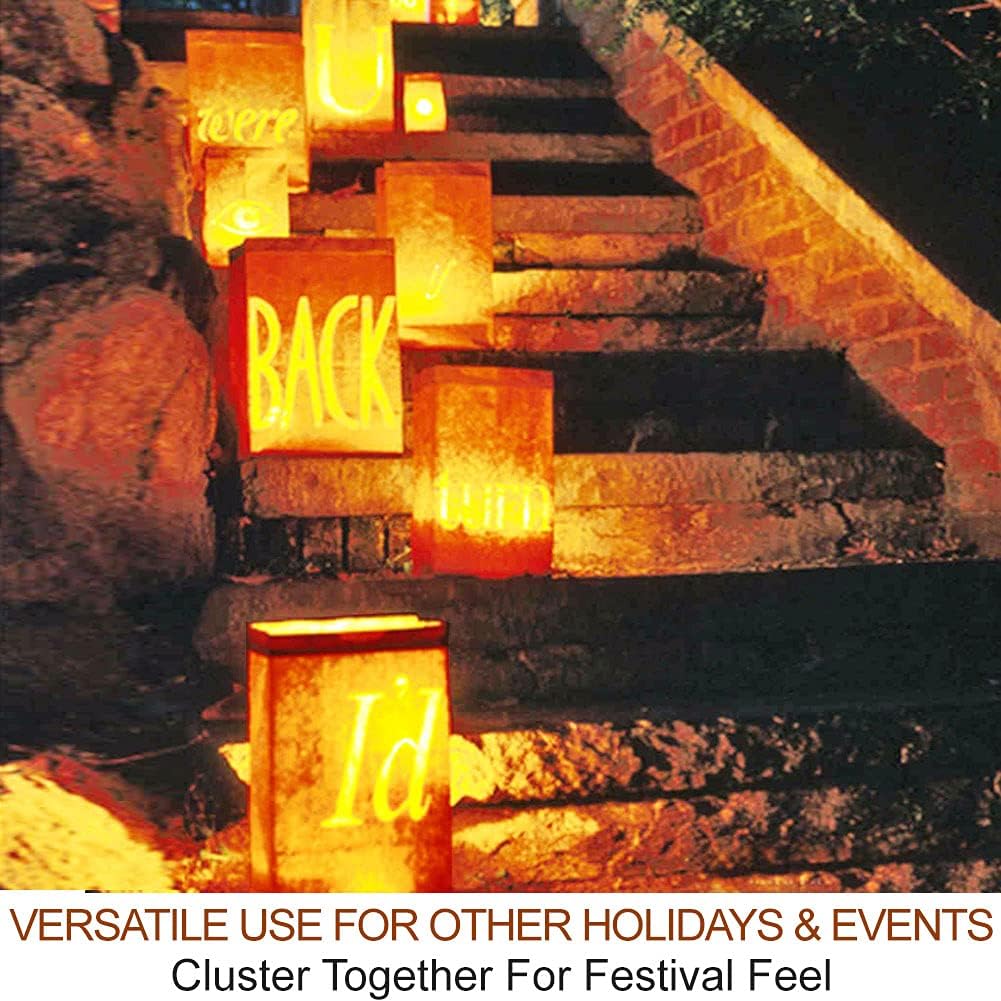 2-Pack Large Halloween Pumpkin Lights with Remote and Timer - White Pumpkin Lights Battery Operated Halloween Decor - Bright Jack-O-Lantern Decorations