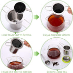 Patelai 2 Pcs Tea Infusers with Scoop Tea Infusers for Loose Teas