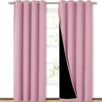 NICETOWN Full Shading Curtains 90" Long 2 Panels Set by NICETOWN