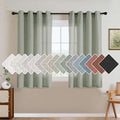 H.VERSAILTEX Living Room Linen Curtains Nickel Grommet Curtains Energy Saving by HVERSAILTEX