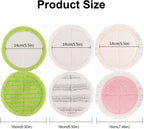 Cordless Electric Mop Pads, 6.3in Spin Mop Pads Compatible with vmai/alfabot/devoac/idoo/eous/verazon/kojeo Cordless Electric Mop, Round Mop Replacement Pads for Floor Cleaning(8 Pack)