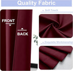 Simplebrand Ava Burgundy Blackout Curtains - Image 3