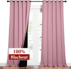 NICETOWN Total Shade Curtains and Draperies, Heavy-Duty Full Light Shading - Image 2