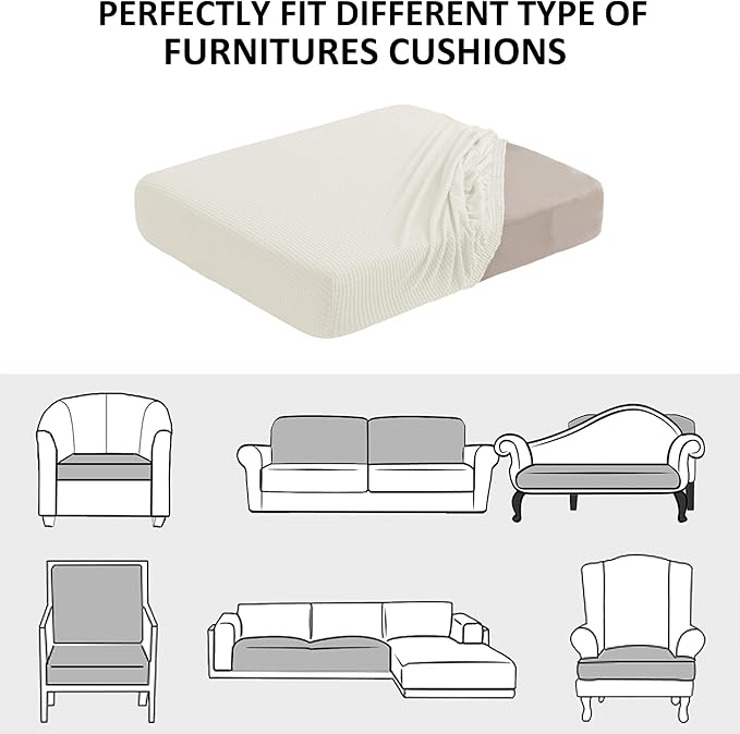Water Repellent Sofa Seat Cushion Covers Durable Sofa Cushion Cover Spandex - Image 7