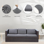 8Pcs Stretch Patio Cushion Covers, Outdoor Couch Covers Replacement, Outdoor - Image 3