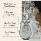 Modern Sprout Pruning Shears with Gray Holster Sheath Set