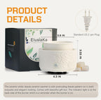Ceramic Wax Melt Warmer for Scented Wax Electric Wax Burner-White