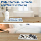 Silicone Countertop & Vanity Tray – 11.7” Bathroom Counter Tray