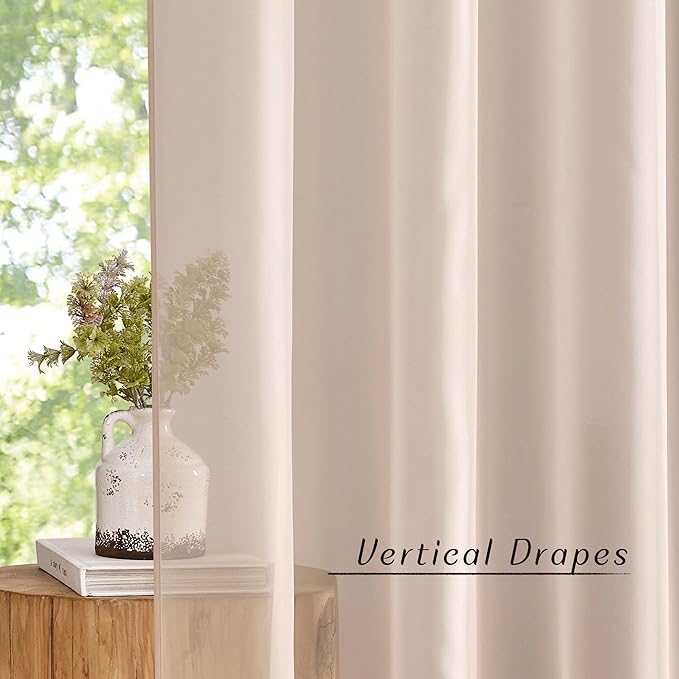 NICETOWN Voile Sheer Curtains 63 inch Length, Grommet Soft Window Treatments - Image 4