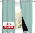 NICETOWN 100% Blackout Curtains 54 inches Long, Double-Deck Completely Blackout by NICETOWN