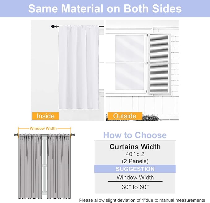 Simplebrand Ava Pure White Curtains - Image 8