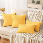MIULEE Yellow Decorative Throw Pillow Covers 18x18 Inch - Image 4