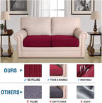 H.VERSAILTEX Super Stretch Individual Seat Cushion Covers Sofa Covers Couch - Image 2