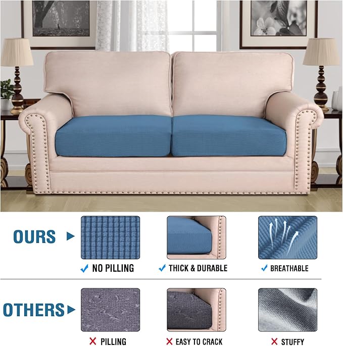 H.VERSAILTEX Super Stretch Individual Seat Cushion Covers - Image 2