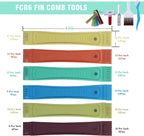 10 Pcs Air Conditioner Fin Comb Cleaner kit AC Coil Cleaning Brush 5 Different Fin Combs Condenser Fin Straightener AC Evaporator Comb Radiator Repair Clean Tool (Multicolor)