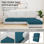 Easy-Going Stretch 3 Pieces Couch Cushion Covers - Image 5