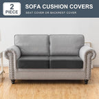 Couch Cover Stretch Velvet Sofa Cushion Cover 2-Piece - Image 3