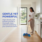 Threaded Broom Head Replacement, Soft Bristles for Household Floor Cleaning