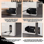 Zonon 16 Pack Magnetic Push Latch Push to Open Cabinet Hardware, Black