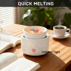 Ceramic Wax Melt Warmer for Scented Wax Electric Wax Burner-White