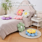 Flower Pillow,15.75" Daisy Pillow Sage Green Decorative Pillows