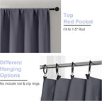 Simplebrand Ava Grey Blackout Curtains - Image 4