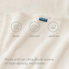 Bedsure GentleSoft Fleece Bed Blankets Full Size Cream - Image 3
