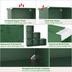 C&AHOME 6-Cube Storage Organizer Cube Shelf Closet Storage Bookcase, Green