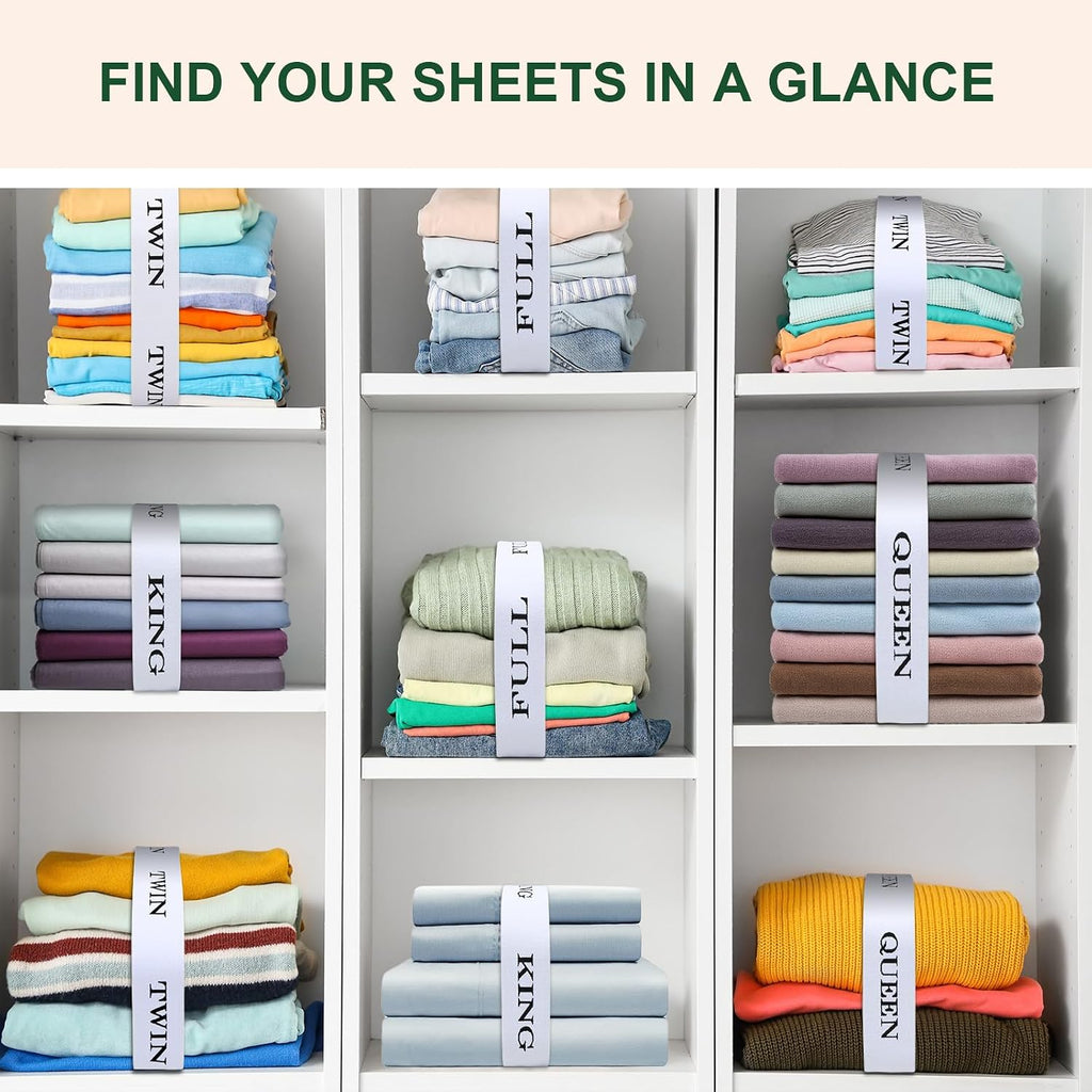 Bed Sheet Organizers and Storage Sheet Keeper Straps for Bedsheet(Mix20PCs)