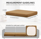 14Pcs Outdoor Cushion Covers, Patio Cushion Covers, Stretch Elastic Slipcovers - Image 2