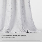 Deconovo Greyish White Curtains, Room Darkening Curtain, Thermal Insulated - Image 8