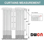DWCN Blackout Curtains Room Darkening Thermal Insulated Bedroom Curtains Window - Image 8