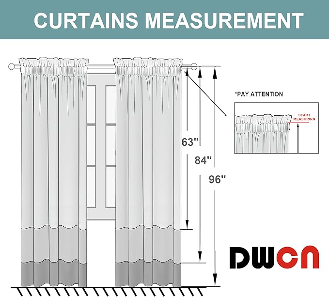 DWCN Dark Grey Blackout Curtains - Image 8