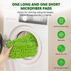 Ceiling Fan Cleaner Duster with 6 Ft/72'' Extension Pole High Ceiling Fan Blade Cleaning Tool Microfiber Duster Reusable Pads for Cleaning Ceiling Fan, Baseboard, Blind, Cobweb, Molding