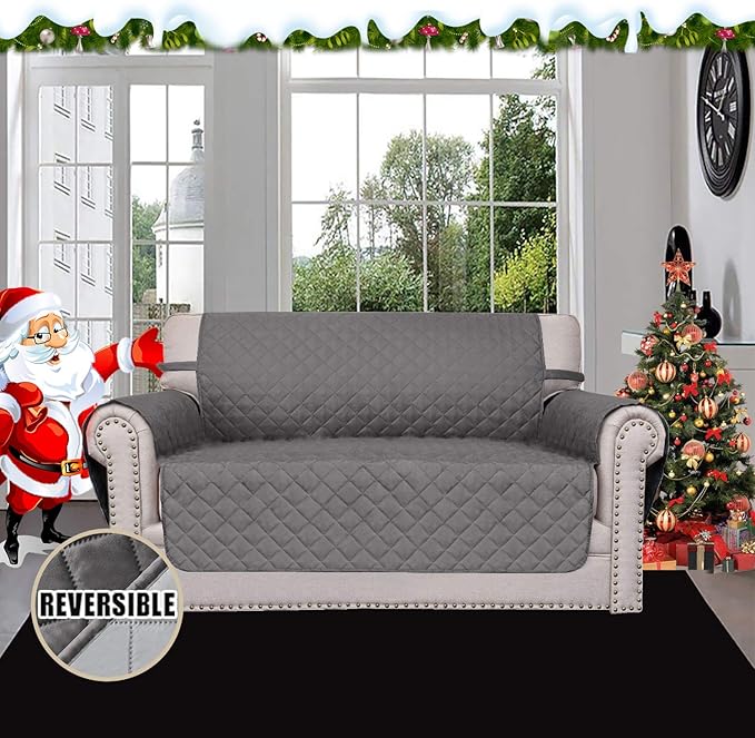 Easy-Going Reversible Loveseat Couch Cover - Image 2