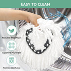 Spin Mop Head Replacement for O-Cedar EasyWring, 10 Pack