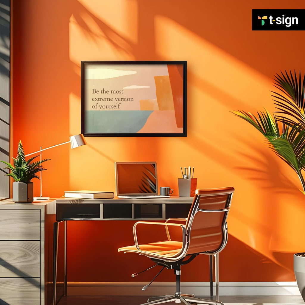 T-SIGN 24x36 Poster Frame - Black Front Snap Frame with Anti-Glare Display