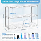 Larger Water Bottle Organizer for Stanley 40 oz Tumbler, Tumbler Organizer