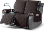 TAOCOCO 100% Waterproof Loveseat Recliner Cover, Non Slip Split Loveseat Covers by TAOCOCO