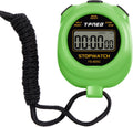 Simple Stopwatch Timer - Easy to Use, Set Up, Read, and Carry - Large Display - On/Off, AAA Battery - Ideal for Coaches, Track and Field, Soccer Referees, Sports, Classroom