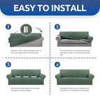 KEKUOU Stretch Single Sofa Slipcover 1 Piece Couch Sofa Cover Furniture - Image 6