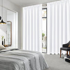 DWCN White Curtains for Living Room Thermal Insulated, 50% Light Blocking - Image 2