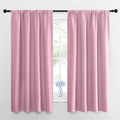 NICETOWN Window Curtains for Bedroom, Rouge Pink, 2 Panels, W42 x L48 -Inch by NICETOWN