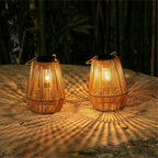 Solar Lanterns Outdoor Waterproof, Solar Lights Outdoor 2 Pack